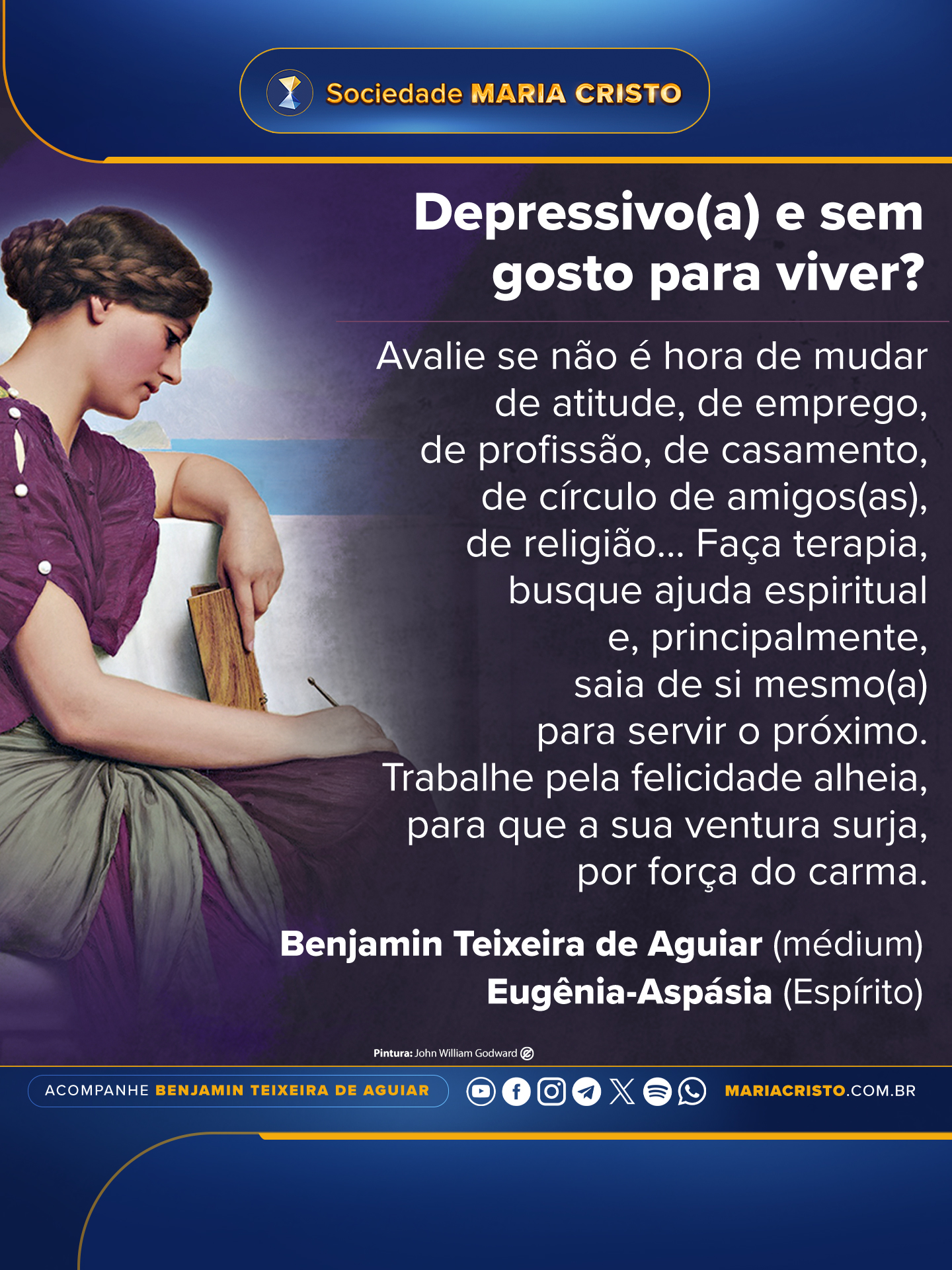 Depressivo(a) e sem gosto para viver?